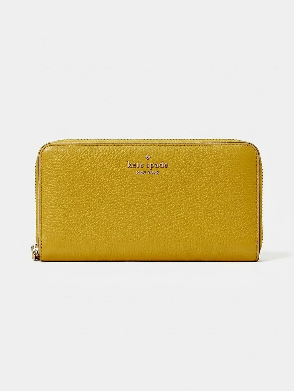 kate spade New York Yellow Zip-Around Wallet